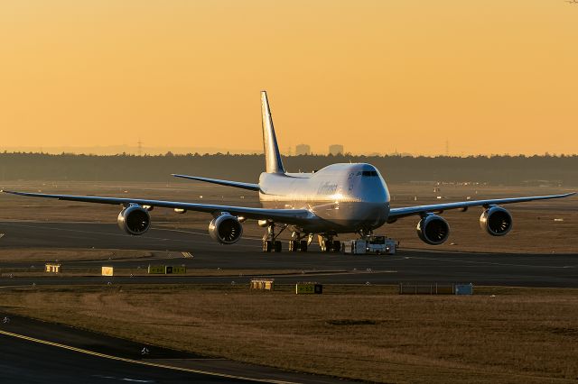 BOEING 747-8 (D-ABYU) - hot afternoon sun