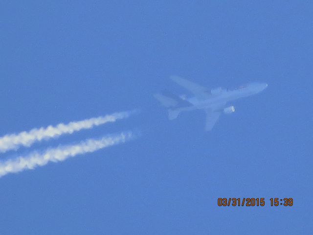 McDonnell Douglas DC-10 (N562FE) - FedEx flight 945 from MEM to SLC over Southeastern Kanas at 38,000 feet.