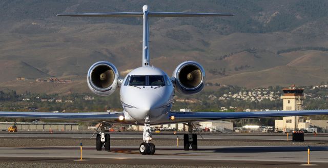 Gulfstream Aerospace Gulfstream IV (N102BQ) - * In-person permission to post given by pilot. *br /Turning from Juliet on to Charlie after landing on 16L.