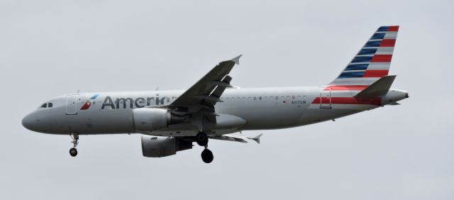 Airbus A320 (N117UW) - Just before landing, spring 2019.