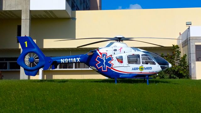 N911AX — - Aeromed EC135 in Hospital