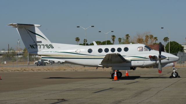 Beechcraft Super King Air 200 (N777SS) - Parked at Million Air, Yuma, AZ.