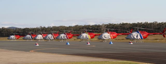 Bell 412 (VH-NXV) - Waiting for today's flight school.