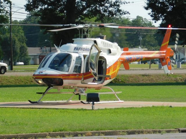 Bell 407 (N611PA) - Pafford Air One Echo at Bolivar Medical Center getting ready to airlift a paitent 