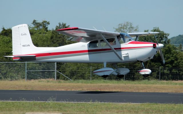 Cessna Skyhawk (N8234B) - 1957 Cessna 172 just before touch down at Lebanon, TN