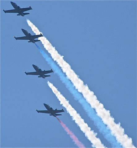 Aero L-39 Albatros (AEROL39) - The patriots at the California Capital Airshow 2010