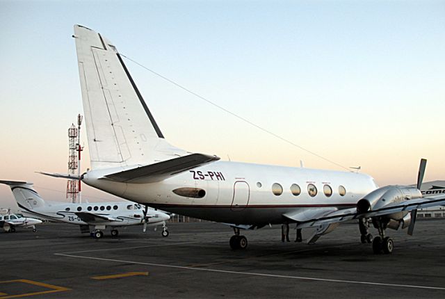 Grumman Gulfstream 1 (ZS-PHI) - At the apron Lanseria, South Africa