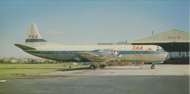 Lockheed L-188 Electra (VH-TLC) - scanned from postcardbr /TAA