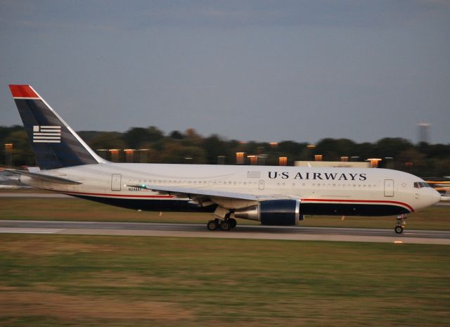 BOEING 767-200 (N248AY) - Rolling 18C - 10/24/10