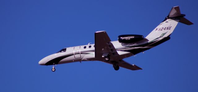 Cessna Citation CJ4 (N824NE) - About to touch down is this 2024 Cessna 525C Citation CJ4 from late Winter 2024.
