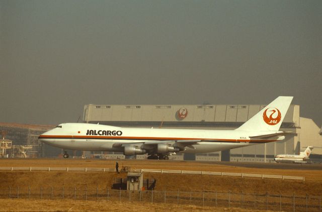 Boeing 747-200 (N211JL) - Departure at Narita Intl Airport Rwy34 on 1988/01/10