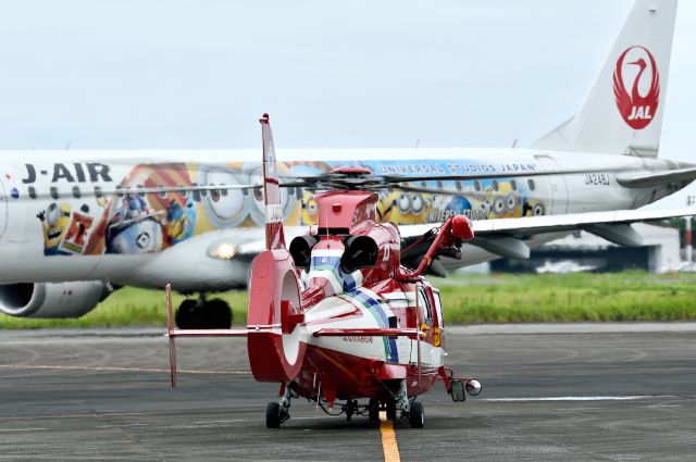 JA10KC — - Eurocopter AS365N3 Dauphin 2br /北九州市消防航空隊(Kitakyushu City Fire Department Air Corps)br /and JA248J