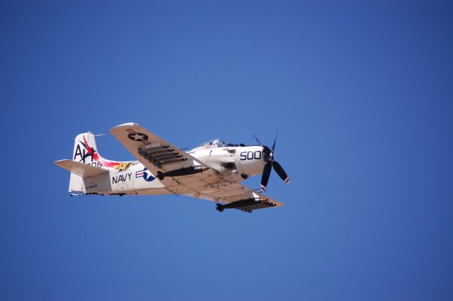 Douglas AD Skyraider (N39606) - Sorry! Shutter mode incorrectly set = frozen prop