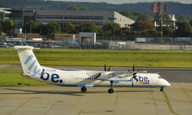 de Havilland Dash 8-400 (G-ECOR) - Flybe De Havilland Canada DHC-8-400Q Dash 8 G-ECOR at London Gatwick