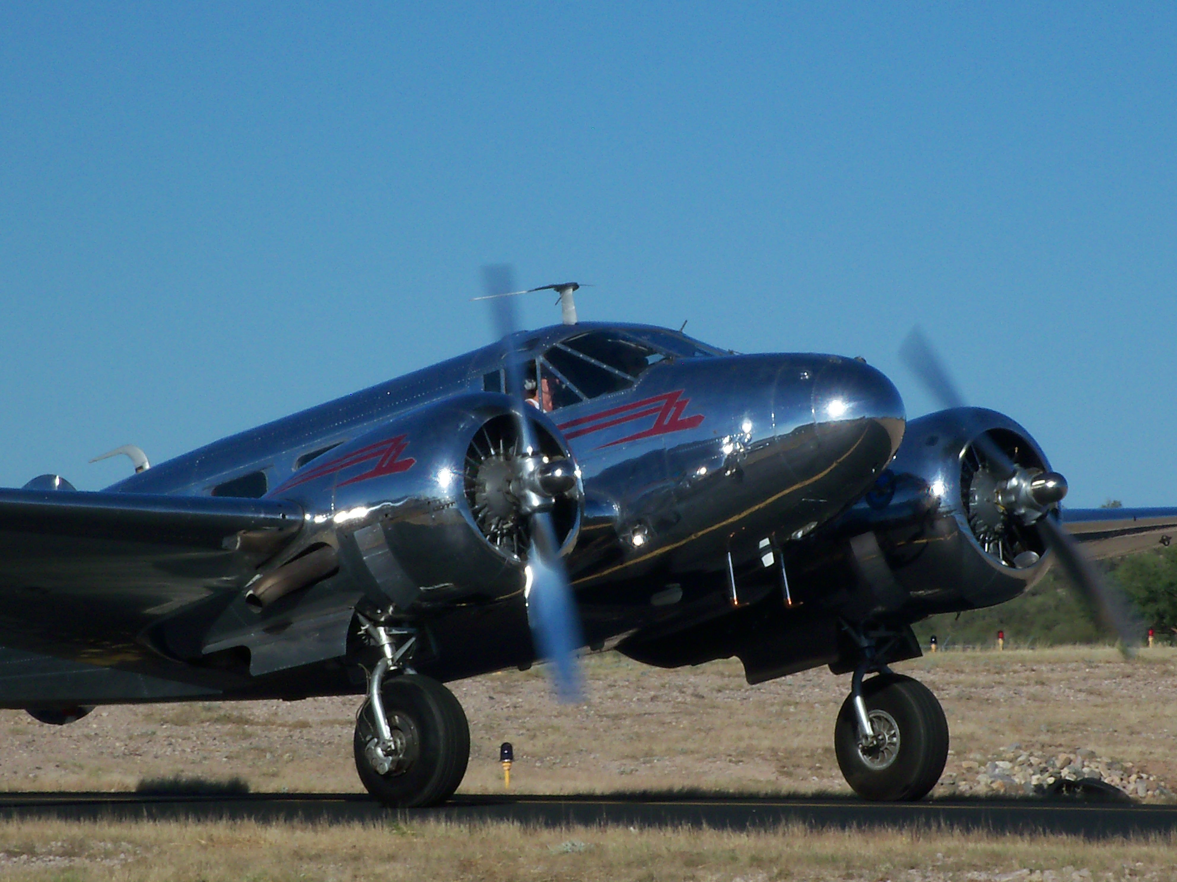 Beechcraft 18 (N5804C) - At a fly-in