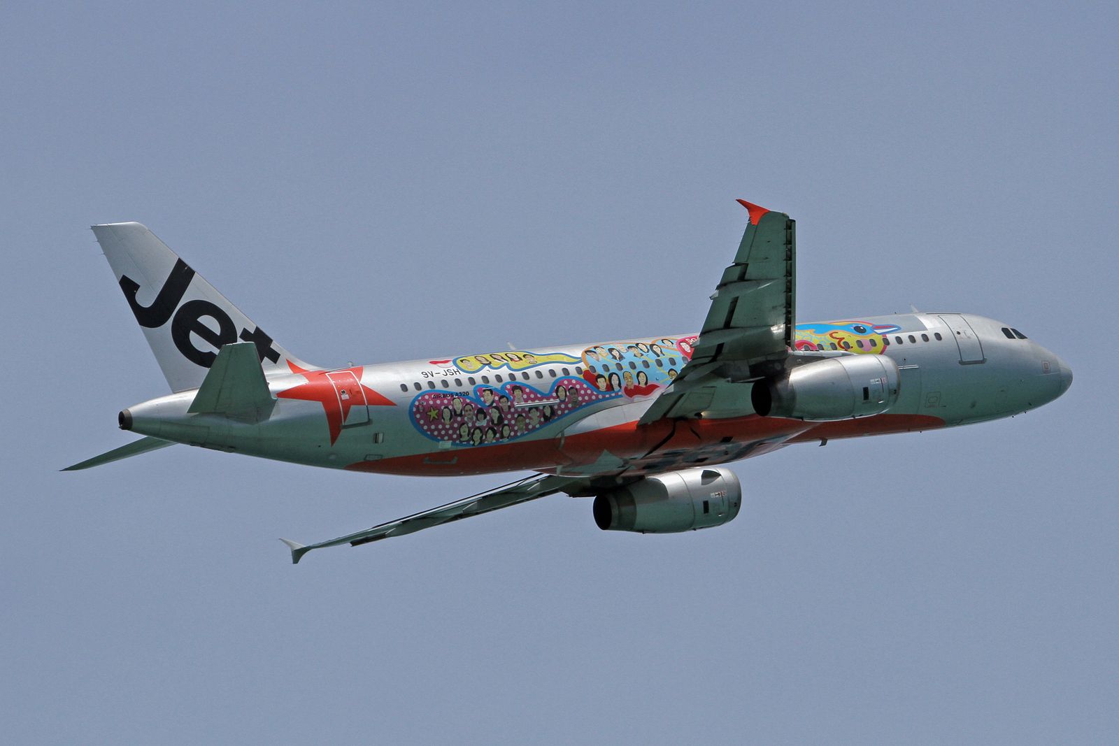 Airbus A320 (9V-JSH) - "Jetstar Asia's SG50" livery
