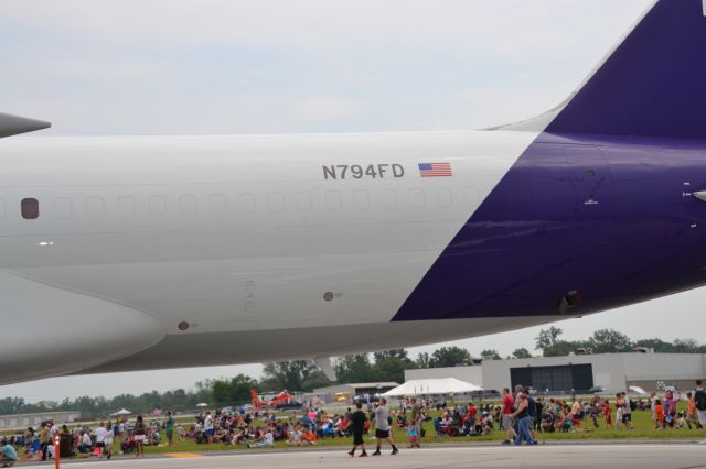 Boeing 757-200 (N794FD) - Dayton Air show June 28, 2014