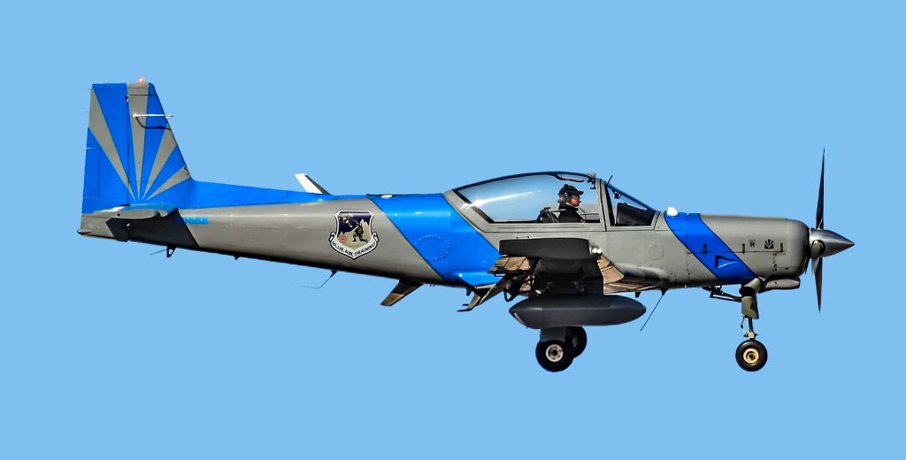 VALMET Redigo (N55AS) - A-90 Raider - Blue Air Training N55AS Valmet L-90TP Redigo s/n 029 - North Las Vegas Airport  KVGTbr /Photo: TDelCoro br /March 21, 2025