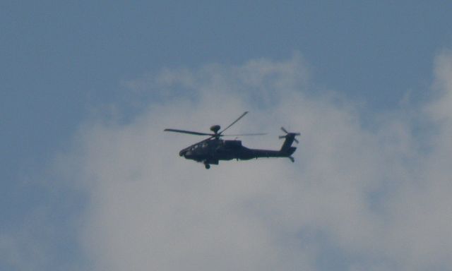 Boeing Longbow Apache (ARMY235) - Army 235,an Apache Longbow, thunders across the Central Kentucky sky....