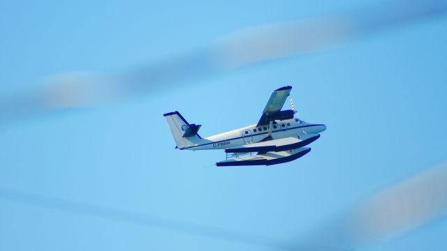 De Havilland Canada Twin Otter (C-FBBW) - Climb out of Christiansted Harbor.