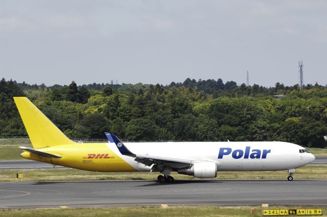 BOEING 767-300 (N643GT) - Landing at Narita Intl Airport Rwy34L on 2016/05/22