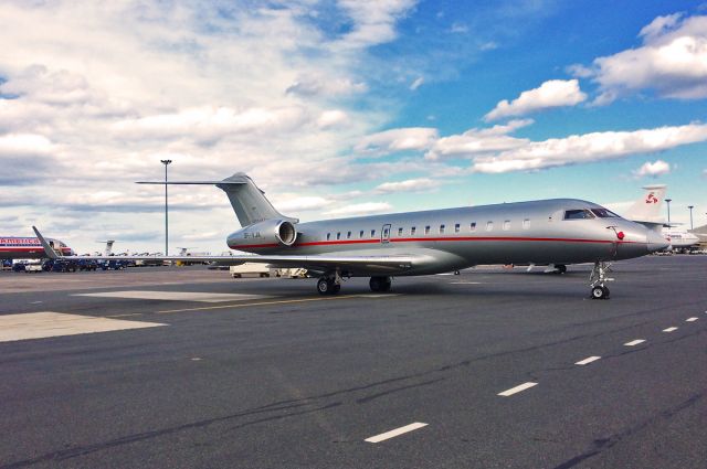 Bombardier Global Express (9H-VJA) - Vista jet Global Express resting with the clouds 