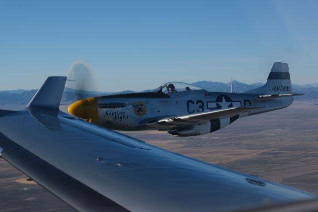 North American P-51 Mustang (N2869D) - Fighter escort for the PC-12. Feelin' extra safe!