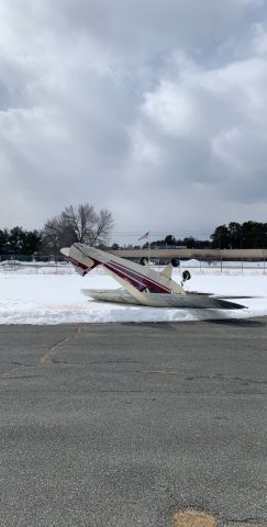 Piper PA-22 Tri-Pacer — - Windy day at KBAF 02/25/19.