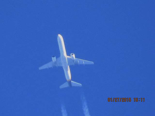 Boeing 757-200 (N420UP) - UPS flight 3915 from SDF to ONT over Southeastern Kansas at 36,000 feet.