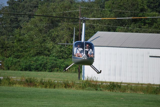 Robinson R-44 (N7187X) - Returning with the last riders of the day at the 63rd Annual NC Apple Festival in Hendersonville, NC - 9/5/09