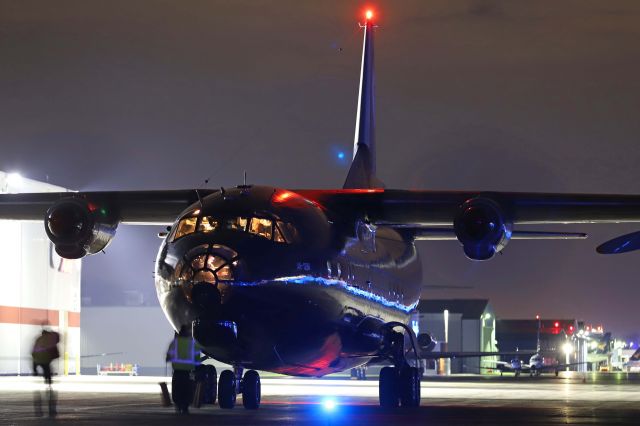Antonov An-12 (UR-CGV) - UKL5092, a Ukraine Air Alliance AN-12BK pulling into the Grand Aire ramp after arriving from Miami Intl (KMIA) early this morning, 7 Apr 2022.