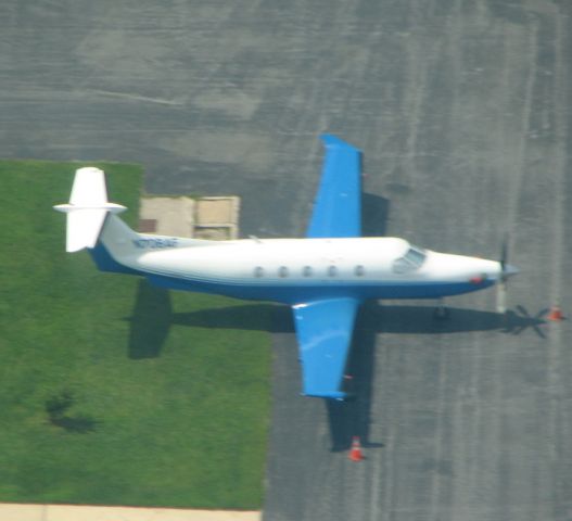 Pilatus PC-12 (N708AF) - sorry - the picture got blurred.   Will redo if we see it again (nice looking plane!)