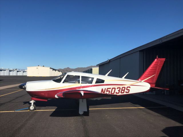 Piper Cherokee Arrow (N5038S) - Out of the hangar and ready to go.