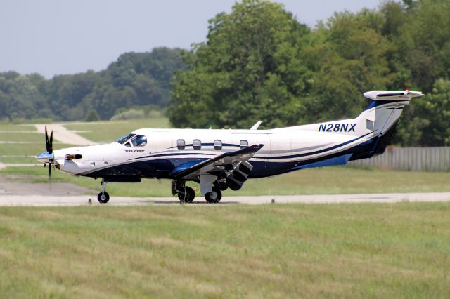 Pilatus PC-12 (N28NX) - Just landed at VAY