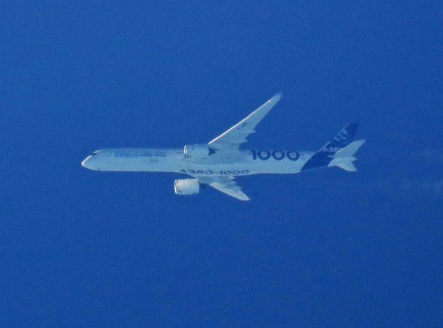 Airbus A350-900 (F-WMIL) - VOL TEST POUR LE A350-1000, vertical cote vendéenne 41 100 ft le 13-01-17