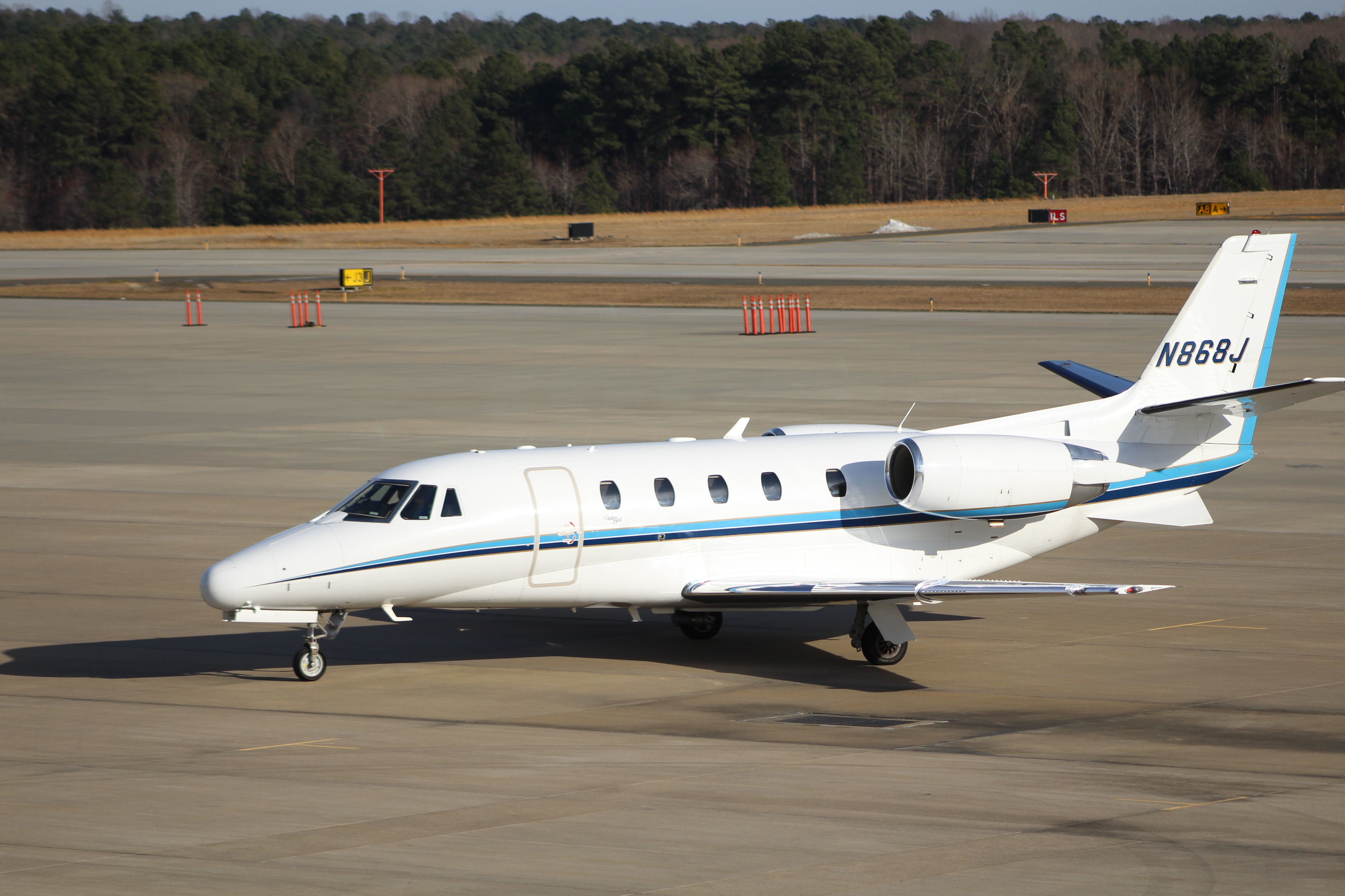 Cessna Citation III (N868J) - N868J arrives at KRDU