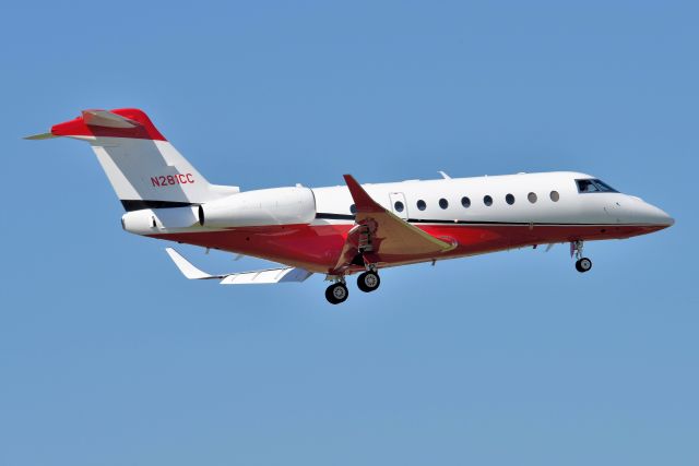 IAI Gulfstream G280 (N281CC) - All four of Cummins Engines Corporate fleet arrived 5-L at IND on 09-30-22 within 30 minutes of each other.