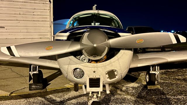 Mooney M-20 (N3619N) - N3619P, a 1967 Mooney M-20G Statesman, sitting outside of Precision Aircraft Maintenance. 5/7/22. 