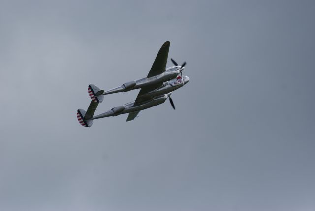 Lockheed P-38 Lightning (N25Y) - The Red Bull Lightning at Flying Legends.... Duxford July 12