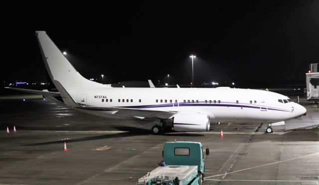 Boeing 737-700 (N737AG) - funair corporation b737-7bf bbj n737ag at shannon 2/12/20.