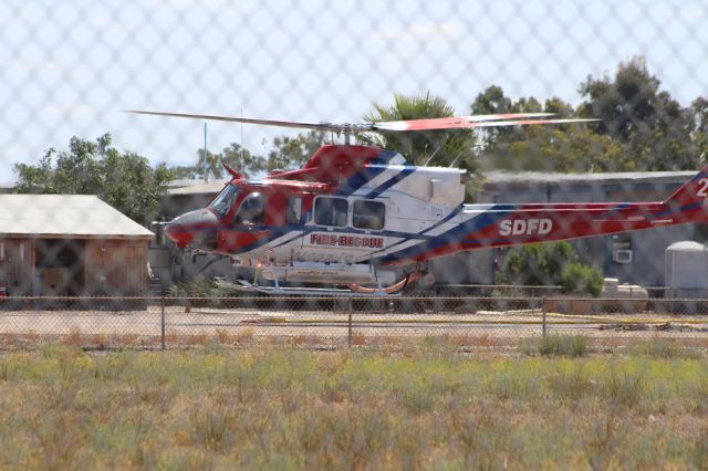 Bell 412 (N807JS) - LANDING APPROACH KMYF