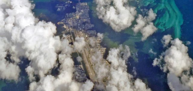 Boeing 737-700 — - The Florida Keys Marathon International Airport seen at 34.000 ft enroute to KFLL.