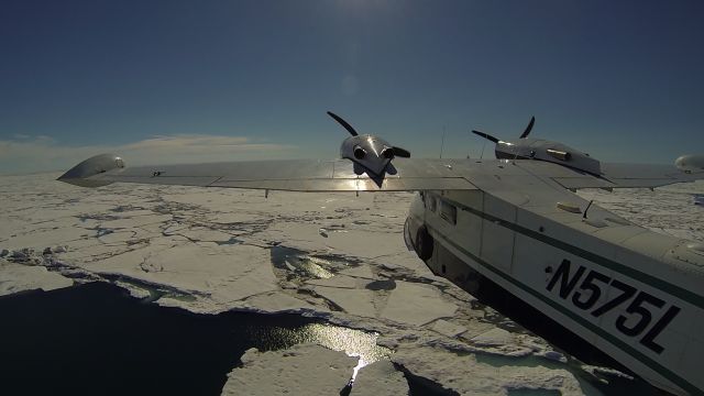 Grumman G-44 Widgeon (N575L) - Grumman Widgeon over the Arctic Ocean, Alaska