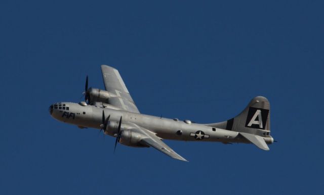 Boeing B-29 Superfortress — - Fifi arriving at Nellis AFB for Veterans Day airshow, 2017