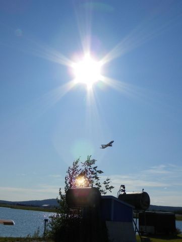— — - Sunny takeoff. zoom in of previous entry.