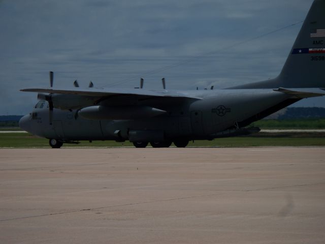 Lockheed C-130 Hercules — - Taxiing by at Dyess.