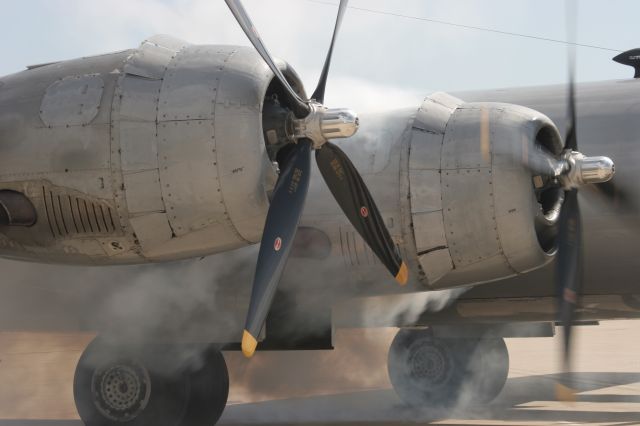 Boeing B-29 Superfortress — - Engine Start for FIFI's Starboard Engines - Rita & Betty.