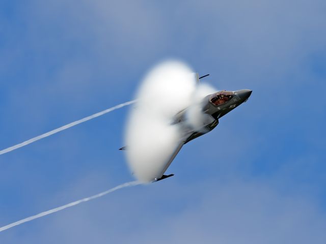 Lockheed F-35B (17-0006) - How about a little vapor courtesy of a USMC F-35B Lightning II from Marine Fighter Attack Squadron (VMFA) 542, 2nd Marine Aircraft Wing (MAW) at the Cherry Point Air Show on 11 May 2024?