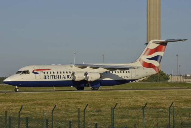G-BZAX — - British Airways CitiExpress - British Aerospace Avro 146-RJ100 C/N E3356 - G-BZAX - at CDG 2004-09-25.