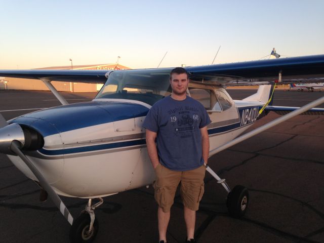 Cessna Skyhawk (N8410U) - Just after my solo!  14 July 2014.